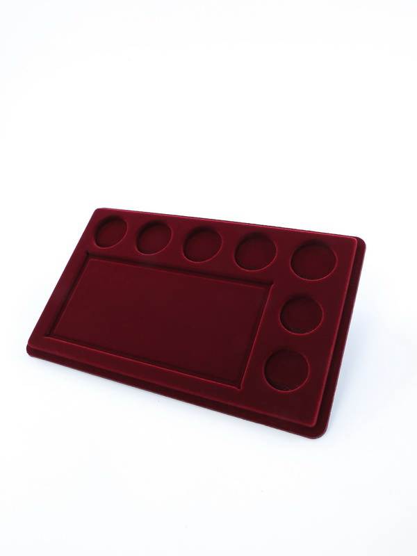 Планшет M (146х236х12 мм) посвящённый Крыму (для банкноты в чехле и 7 монет в капсулах Leuchtturm), тёмно-бордовый