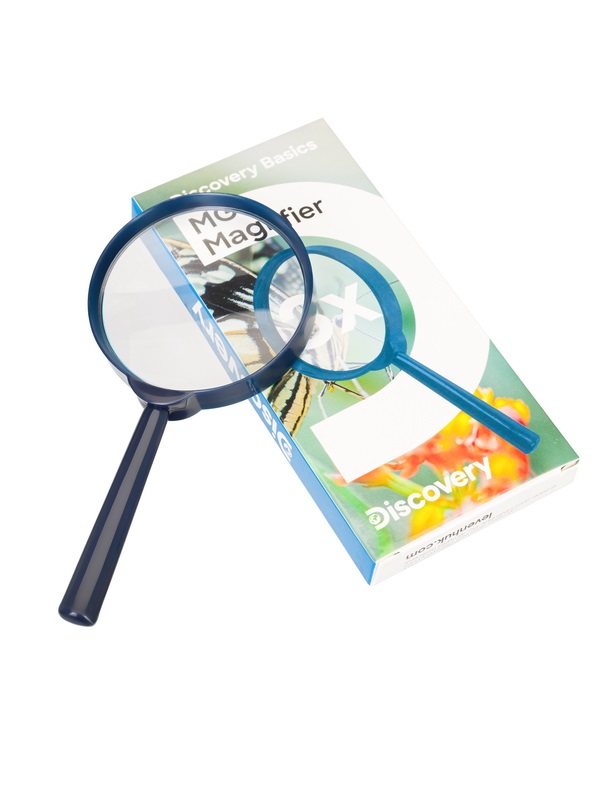 Лупа ручная, 3-кратное увеличение (58 мм). Levenhuk, Discovery Basics MG5, 79658