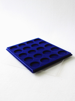 Планшет S (234х296х12 мм) для монет в капсулах d-46 мм (20 ячеек)