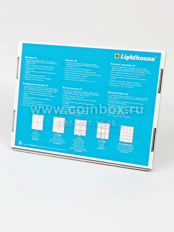 Кассета XL для 9 слабов NGC и PCGS (63х86х8 мм), тёмно-синий