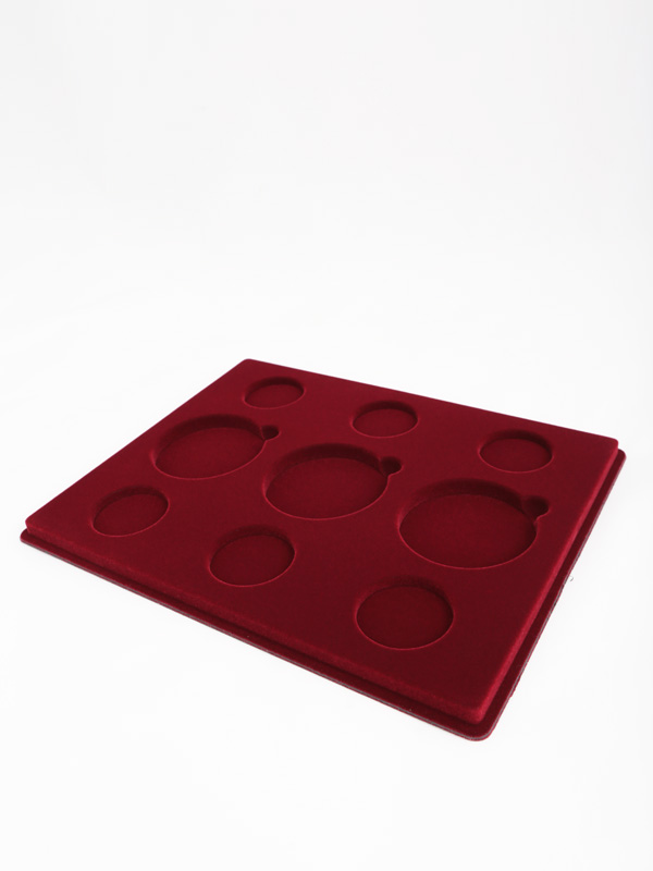  Планшет S (234х296х12 мм) для серии монет «Выдающиеся полководцы и флотоводцы России», тёмно-бордовый