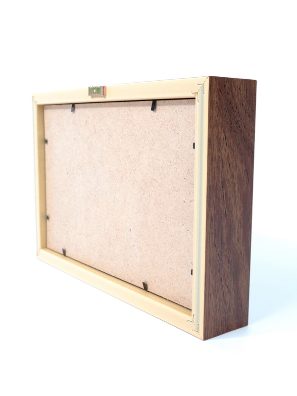  Багетная рамка M пластиковая под 1 ячейку (118х207х16 мм) с поролоновой вставкой. Вид 2, чёрный