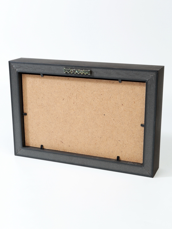  Багетная рамка M пластиковая под 1 ячейку (118х207х16 мм) с поролоновой вставкой. Вид 4, тёмно-бордовый