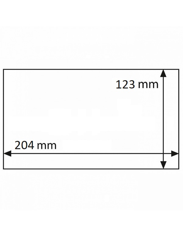Защитный лист-обложка BASIC 204 для банкнот (204х123 мм). Упаковка 10 шт. Leuchtturm, 341222/10