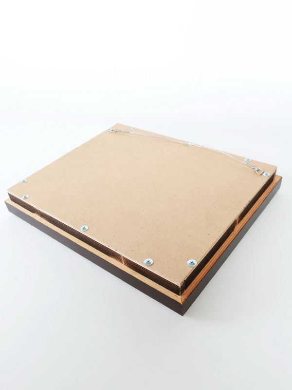  Багетная рамка S серии «Барокко» (золото) под 1 ячейку (209х270х18 мм) с поролоновой вставкой, тёмно-бордовый