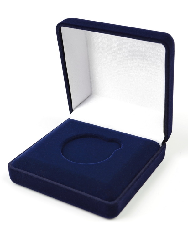 Футляр (92х92х40 мм) для монеты, медали (диаметр 40 мм, глубина 3 мм)