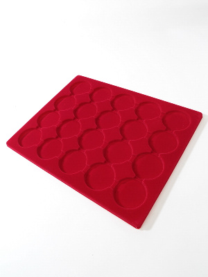 Вставка в кассету МВ для 20 монет в капсулах CAPS 40-41 мм Leuchtturm. Диаметр ячейки 47 мм. Leuchtturm, 312454