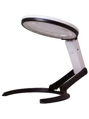 Лупа настольная, 1,8х и 5-кратное увеличение (138 мм / 25 мм). Levenhuk, Zeno Desk D13, 70446