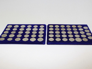 Набор из двух планшетов S (234х296х12 мм) для 64 монет серии «Монеты СССР» (без капсул)