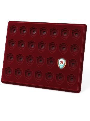 Планшет S (243х304х21 мм) для 28 знаков «Отличник Советской Армии»