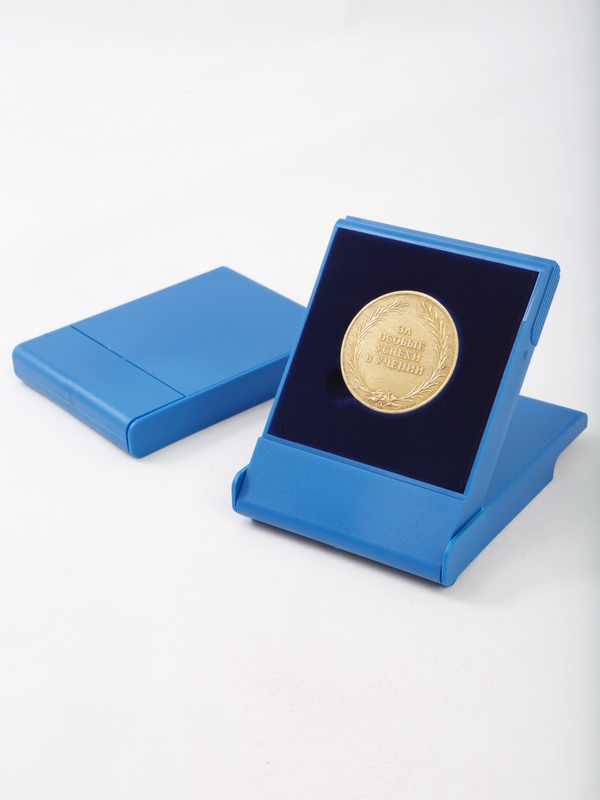 Футляр пластиковый (79х106х16 мм) для одной монеты, медали (диаметр 40 мм, глубина 4 мм)