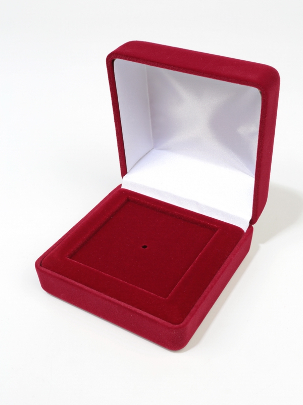  Футляр (92х92х52 мм) под знак с винтом, тёмно-синий