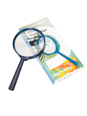 Лупа ручная, 3-кратное увеличение (58 мм). Levenhuk, Discovery Basics MG5, 79658