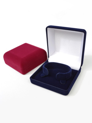 Футляр (92х92х40 мм) под часы, браслет, светло-бордовый