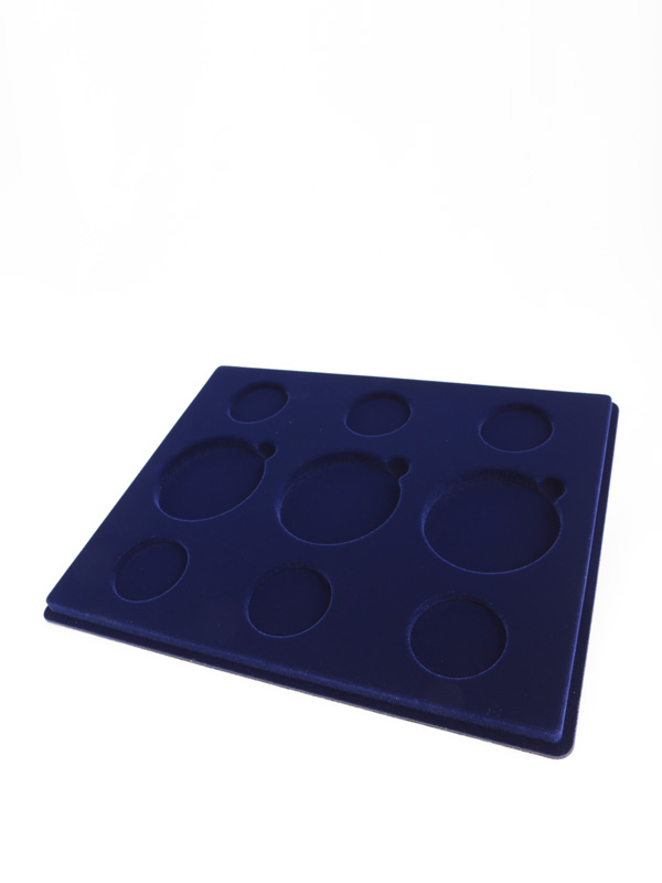  Планшет S (234х296х12 мм) для серии монет «Выдающиеся полководцы и флотоводцы России», тёмно-синий