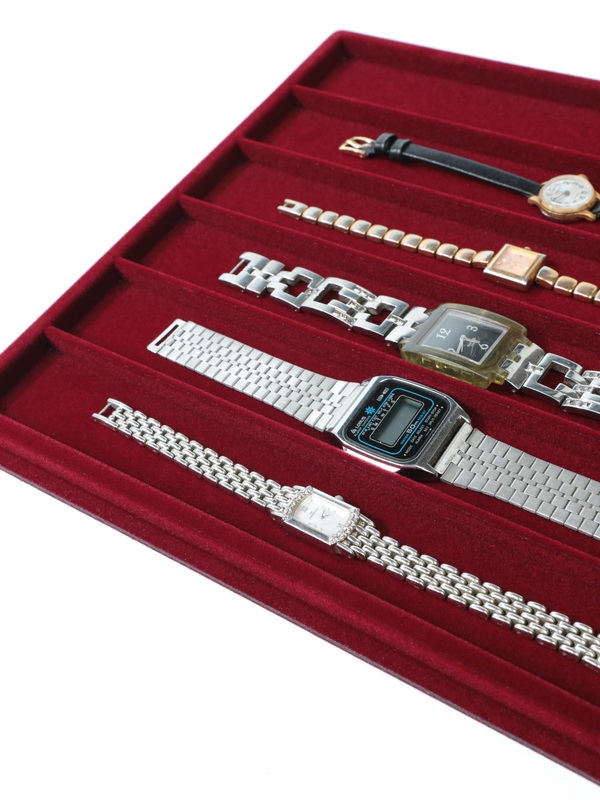  Планшет S (234х296х12 мм) на 6 ячеек (32х271х8 мм), тёмно-бордовый