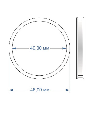 Капсулы для монет 40 мм (в упаковке 10 шт). Lindner, 2250040Р