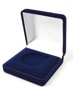 Футляр (92х92х40 мм) для монеты, медали (диаметр 50 мм, глубина 4 мм)