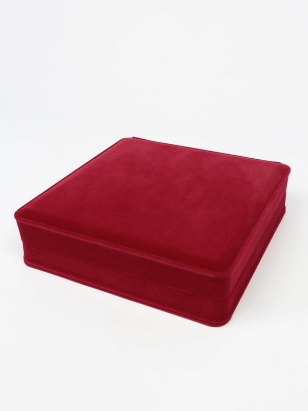  Футляр (186х192х50 мм) для 3 монет в капсулах (диаметр 74 мм), светло-бордовый