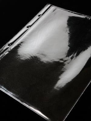 Лист формата ОПТИМА (Россия) (208х250 мм) из прозрачного пластика на 1 ячейку (185х240 мм)