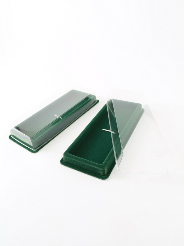  Сувенирная упаковка под чайную ложку, вилку (61х155х26 мм), зелёный