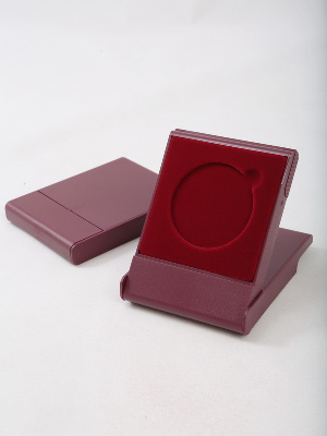 Футляр пластиковый (79х106х16 мм) для одной монеты, медали (диаметр 50 мм, глубина 4 мм)