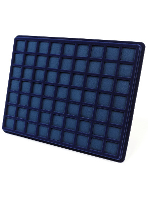 Планшет S (243х304х21 мм) на 63 ячейки (26х26х16 мм) (с поролоновыми вставками)