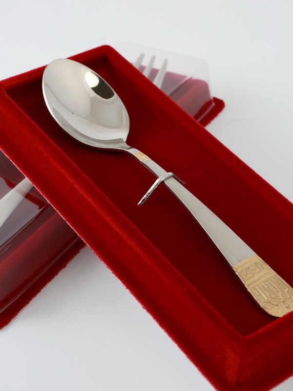  Сувенирная упаковка под чайную ложку, вилку (61х155х26 мм), светло-бордовый
