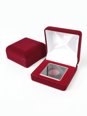 Футляр (80х80х40 мм) для монеты в капсуле Quadrum (50х50х6 мм)