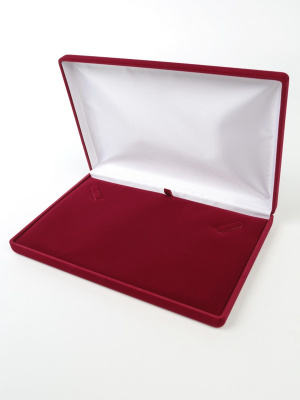 Футляр (217х141х29 мм) под колье, светло-бордовый