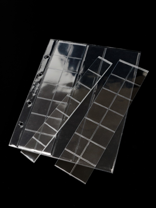 Альбом формата OPTIMA с 10 листами для монет (листы с выдвижными секциями). Зелёный. СомС, Россия