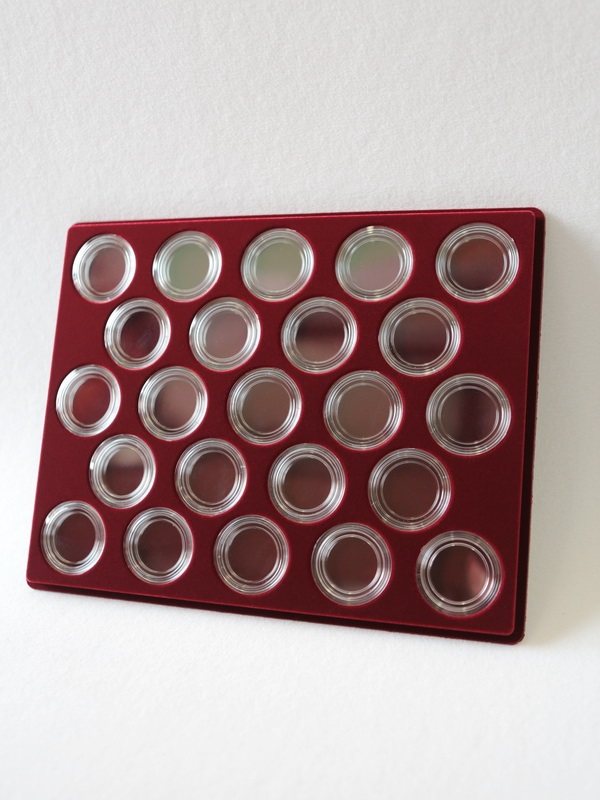 Планшет S (234х296х12 мм) для монет в капсулах d-44 мм (23 ячейки)