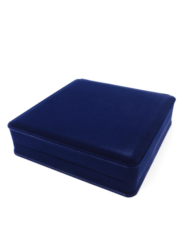 Футляр (186х192х50 мм) с поролоновой вставкой под универсальную медаль и удостоверение (81х112х6 мм), тёмно-синий