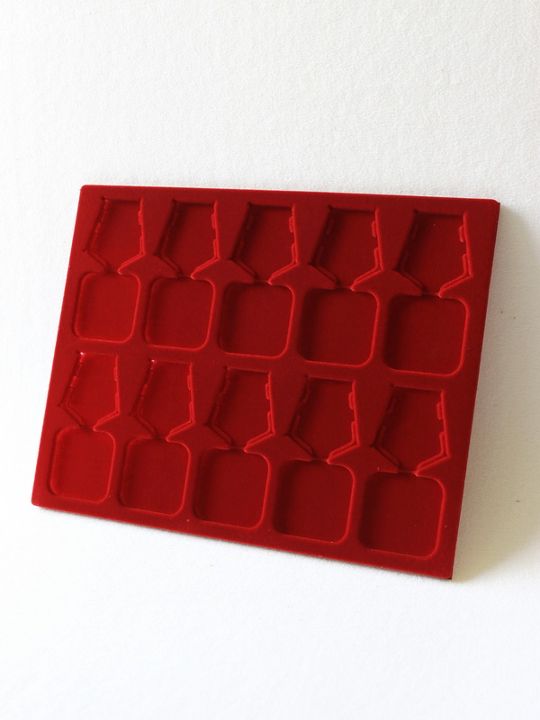  Вставка в кассету МВ на 10 орденов с пятиугольной колодкой, тёмно-синий