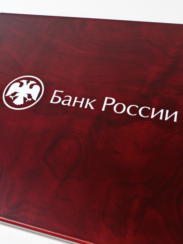 Нанесение логотипа Банк России (горизонтальный)