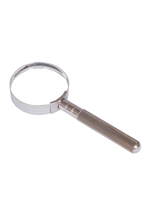 Лупа ручная металлическая, 5-кратное увеличение (50 мм). Levenhuk, Zeno Handy ZH17, 74052