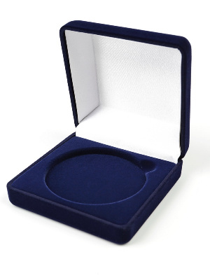 Футляр (92х92х40 мм) для монеты, медали (диаметр 70 мм, глубина 5 мм)