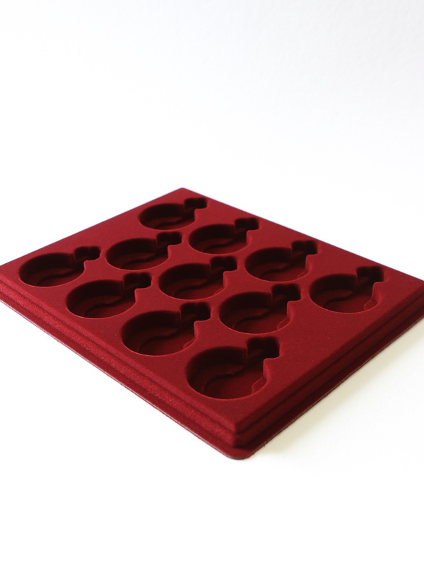  Планшет S (243х304х21 мм) под карманные часы. Вид 3, тёмно-бордовый