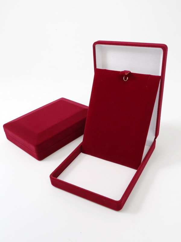 Футляр (90х124х32 мм) под серьги, подвеску, тёмно-синий