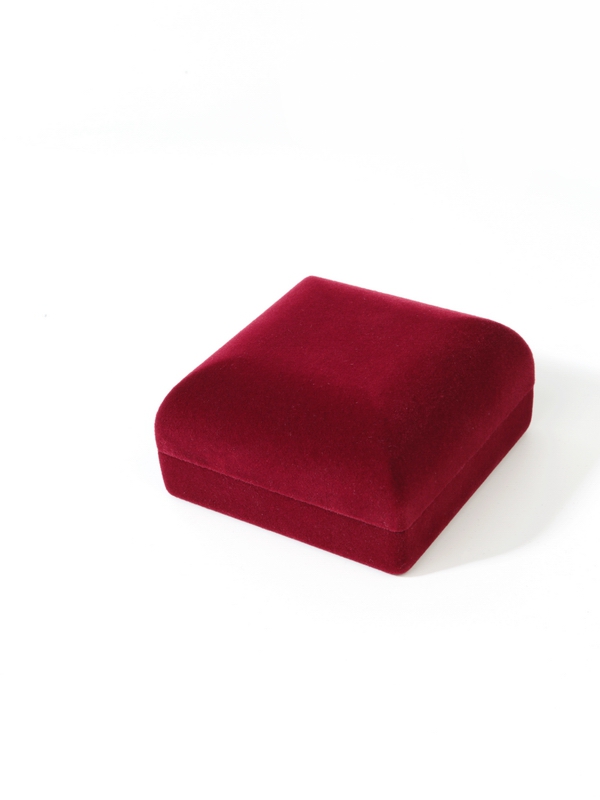  Футляр (76х76х41 мм) для одной монеты в капсуле (диаметр 46 мм), светло-бордовый