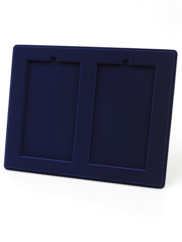  Планшет S (234х296х12 мм) для 2 банкнот в пластиковой капсуле STABIL 156, тёмно-синий