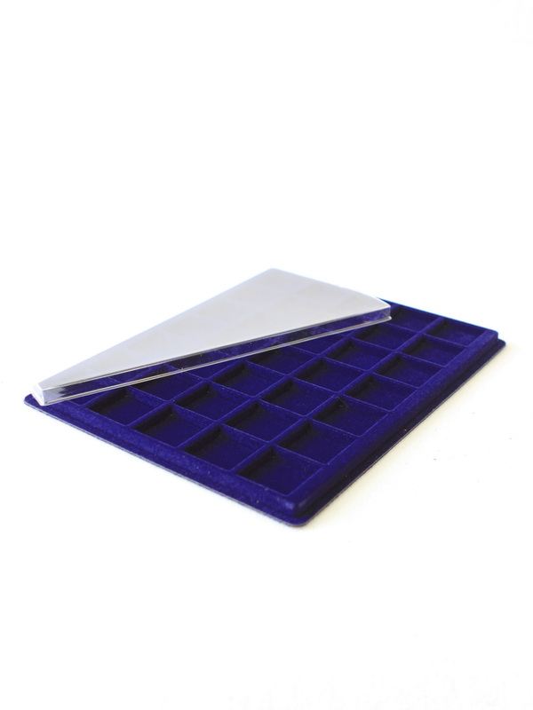  Планшет S (234х296х12 мм) на 35 ячеек (36,5х36,5х8 мм), тёмно-синий