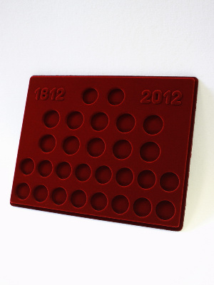 Планшет S (234х296х12 мм) для набора монет «200-летие Победы России в Отечественной Войне 1812 года». В капсулах Leuchtturm