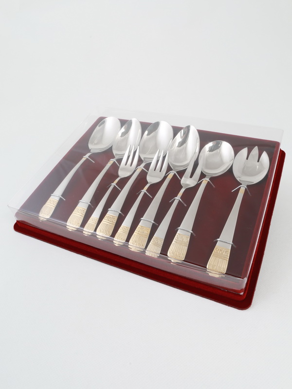  Сувенирная упаковка под набор из 9-ти столовых предметов (290х228х43 мм), тёмно-бордовый