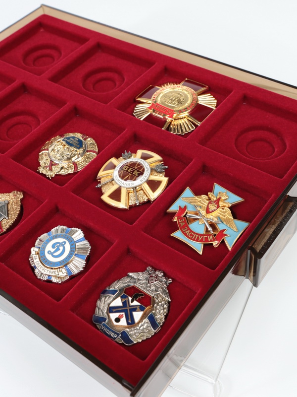  Кассета XL MIX для 14 знаков с винтами (12/15/20), светло-бордовый