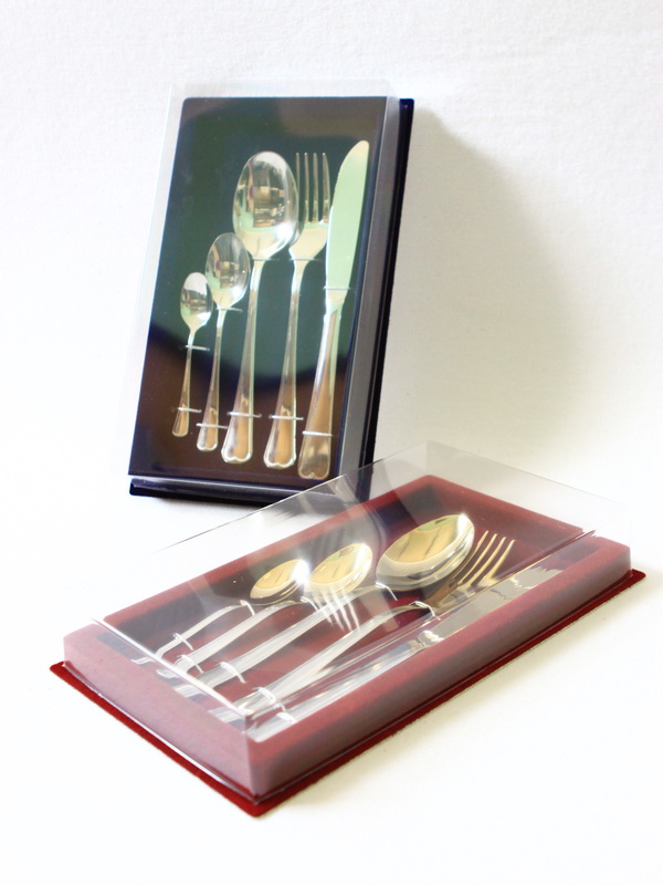  Сувенирная упаковка под набор из 5-ти столовых предметов (145х255х32 мм), зелёный