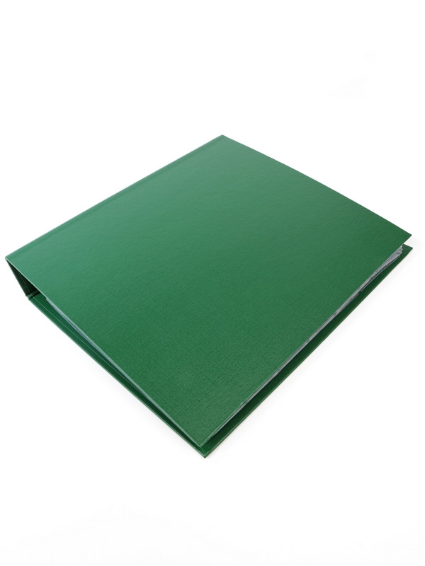 Альбом формата OPTIMA с 10 листами для монет (листы с выдвижными секциями). Зелёный. СомС, Россия