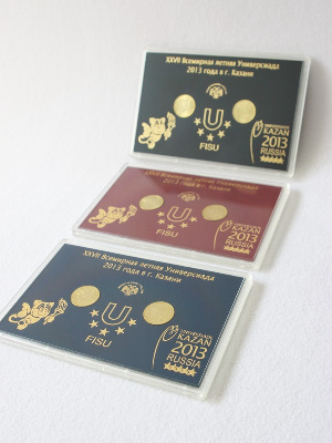 Подарочный набор «XXVII Всемирная летняя Универсиада 2013 года в г. Казани», (русско-английский текст), Вид 5 (в пластике)