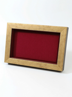  Багетная рамка M пластиковая под 1 ячейку (118х207х16 мм) с поролоновой вставкой. Вид 4, тёмно-бордовый