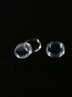 Капсулы для монет Mini 21,5 мм (внешний диаметр 28 мм), в упаковке 10 шт